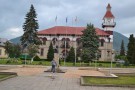 Targu Ocna-Parcul din fata Primariei