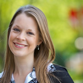 Stephanie Herzog is a new Fulbright Scholar from the University of Nebraska-Lincoln.  She will travel to Romania. She is a graduate student in education administration and will teach at the university level along with studying eastern Europe school administration. Photo by Craig Chandler / University Communications